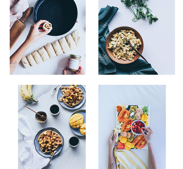 Perfis de culinária no Instagram