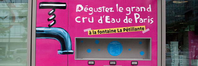 Água com gás gratuita em Paris