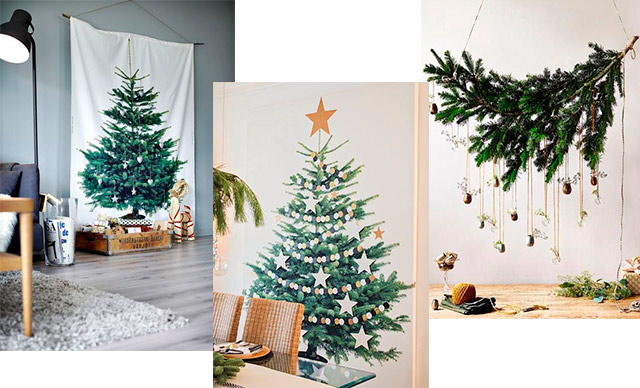 Árvores de Natal diferentes