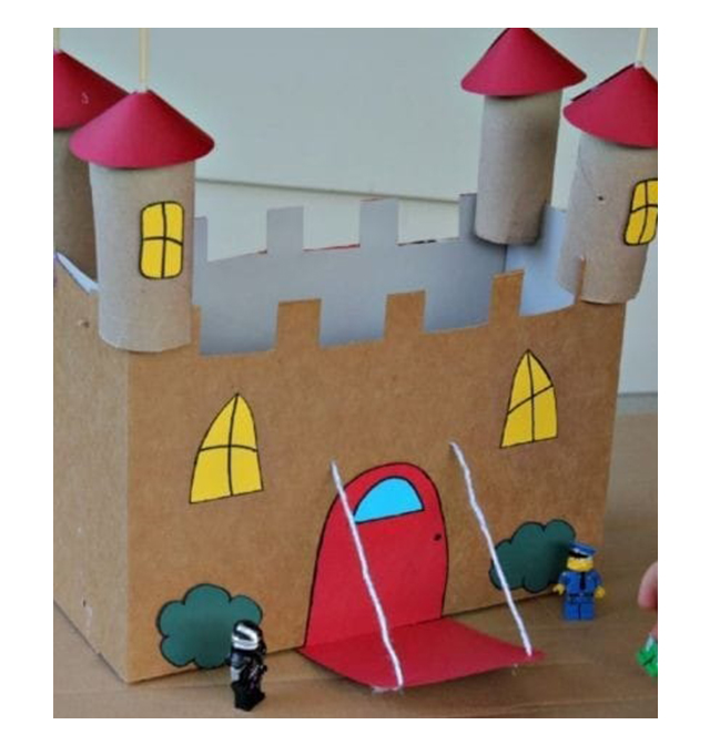 Atividades para crianças: castelo de papelão